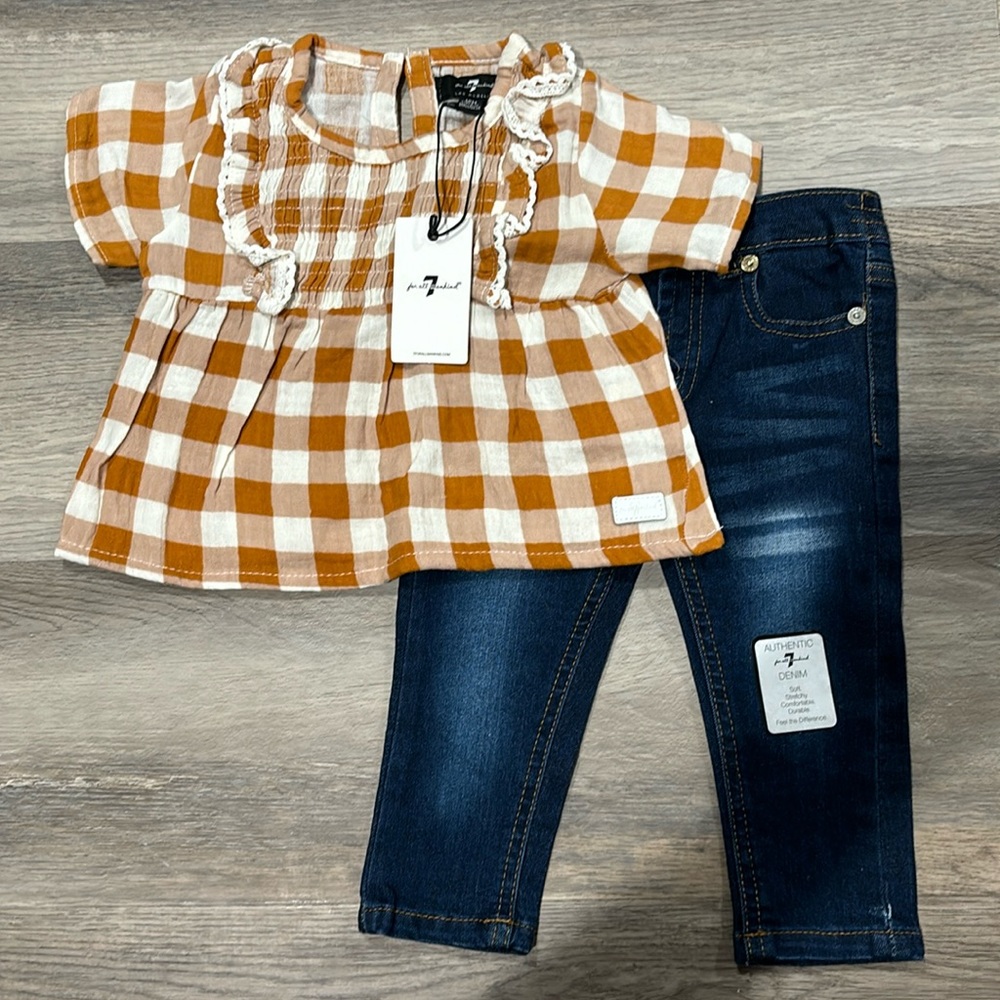 NWT Tunic Top & Jeans Set